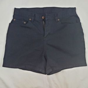 SOLD! Riveted by LEE black denim shorts size Med